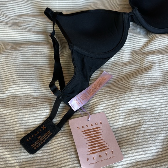 NWT Savage X Fenty plunge push up bra 30C black - Picture 3 of 5